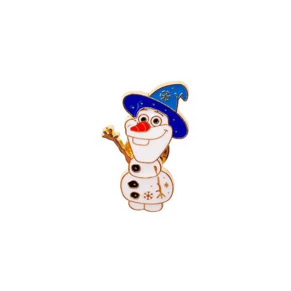 Set of 2 Disney Frozen Enamel Pins Queen Elsa Ice Magic Olaf Snowman Fan Gifts - Picture 3 of 11